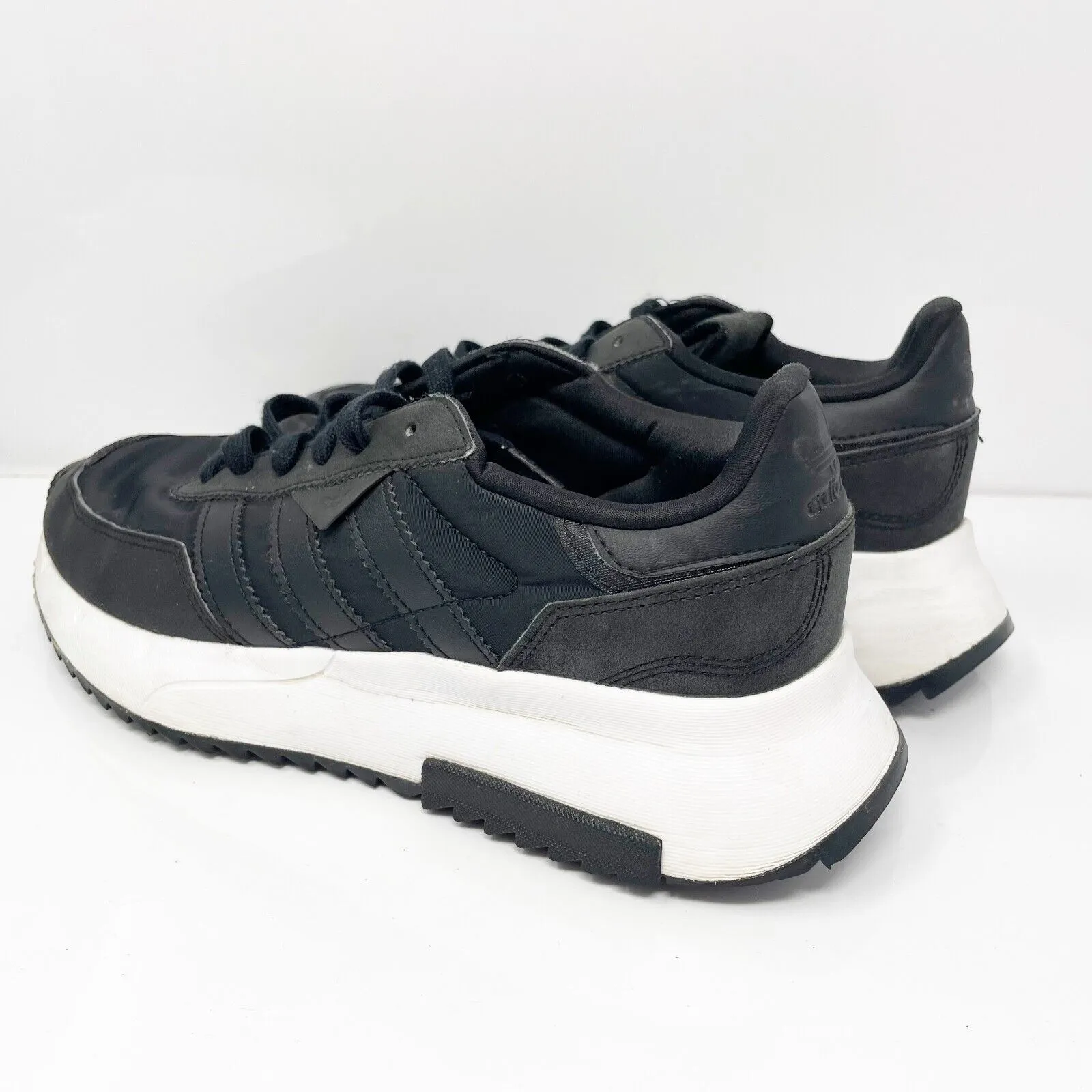 Adidas Boys Retropy F2 GW3312 Black Running Shoes Sneakers Size 7