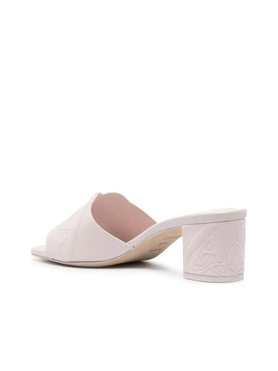 Alexander Mcqueen Embellished Mid Block Sandals