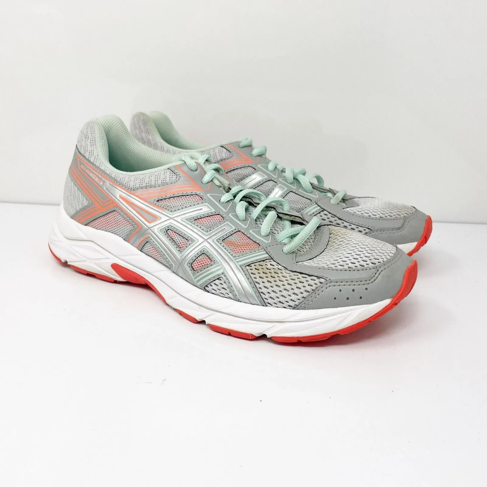Asics Womens Gel Contend 4 T765Q Gray Running Shoes Sneakers Size 8