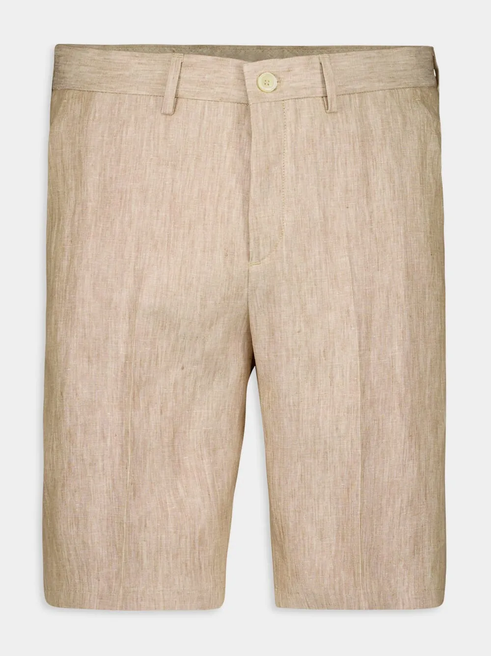 Bermuda Beige Linen Shorts