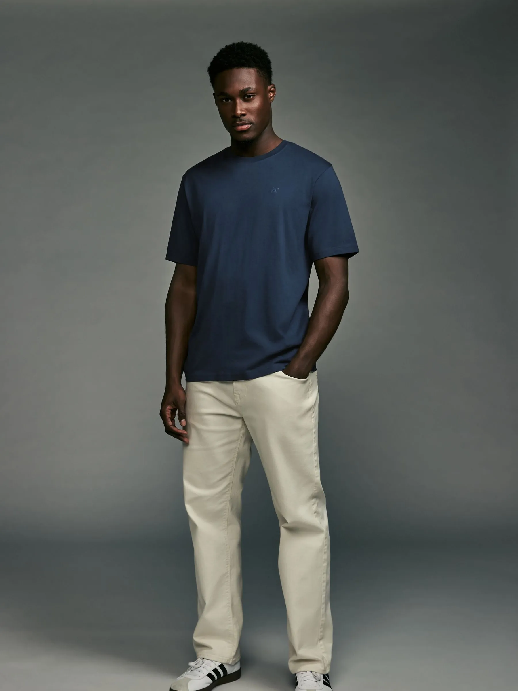 Blue/Green/Burgundy/Tan Regular Fit 100% Cotton T-Shirts 4 Pack