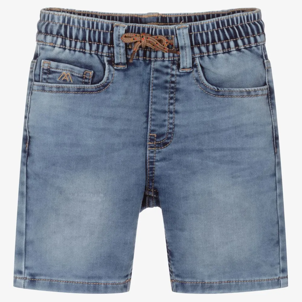 Boys Blue Cotton Jersey Shorts
