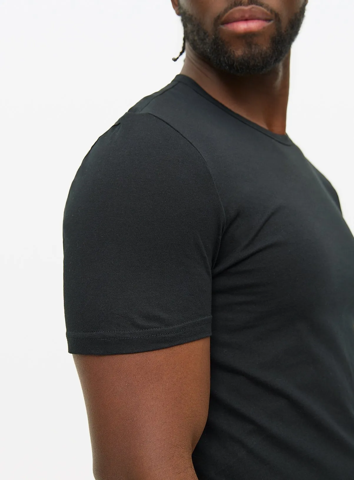Buy Black Crew Neck T-Shirts 2 Pack XS | Multipacks | Tu