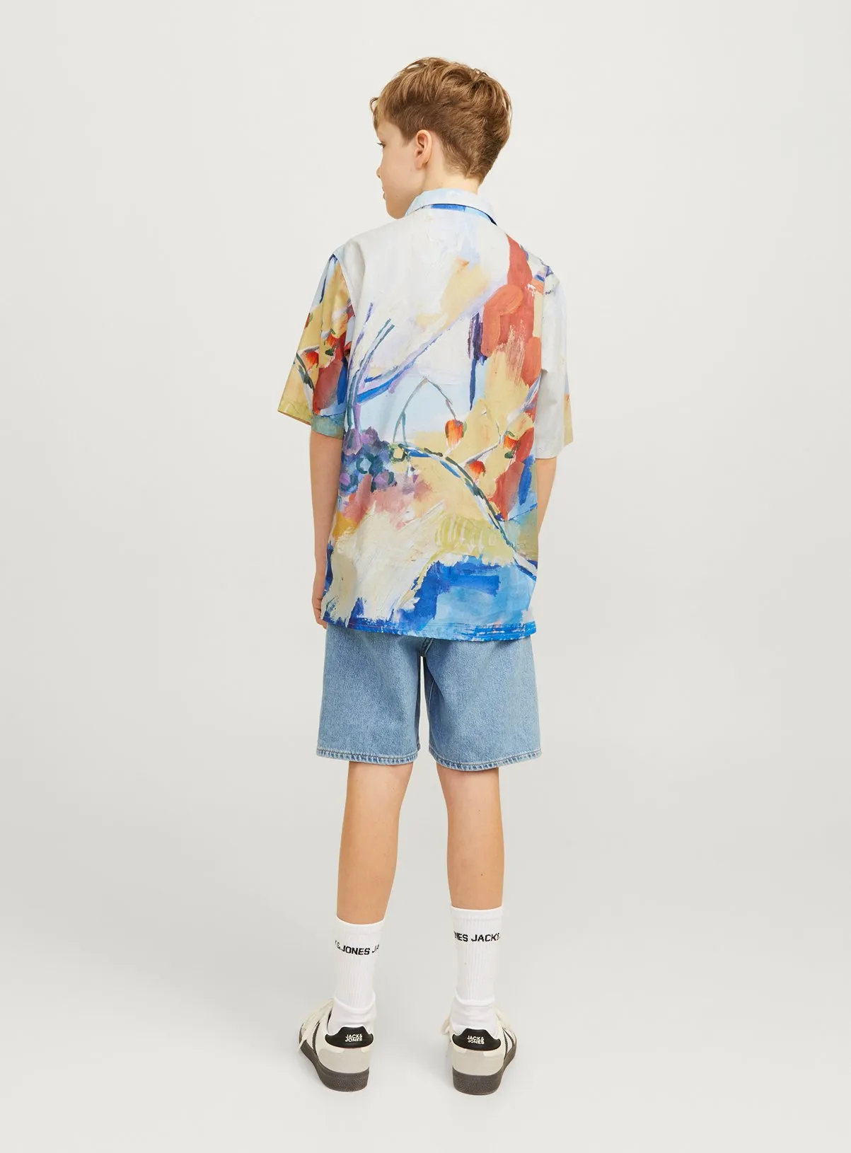 Buy JACK & JONES JUNIOR Landscape Printed Short Sleeve Shirt Junior 14 years | T-shirts and shirts | Tu