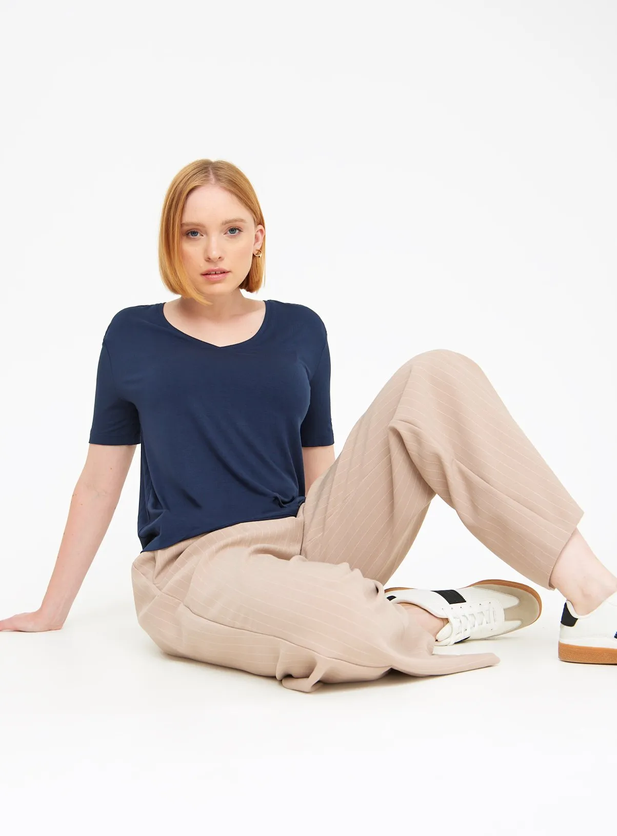 Buy Navy Relaxed Fit Short Sleeve T-Shirt  8 | T-shirts | Tu