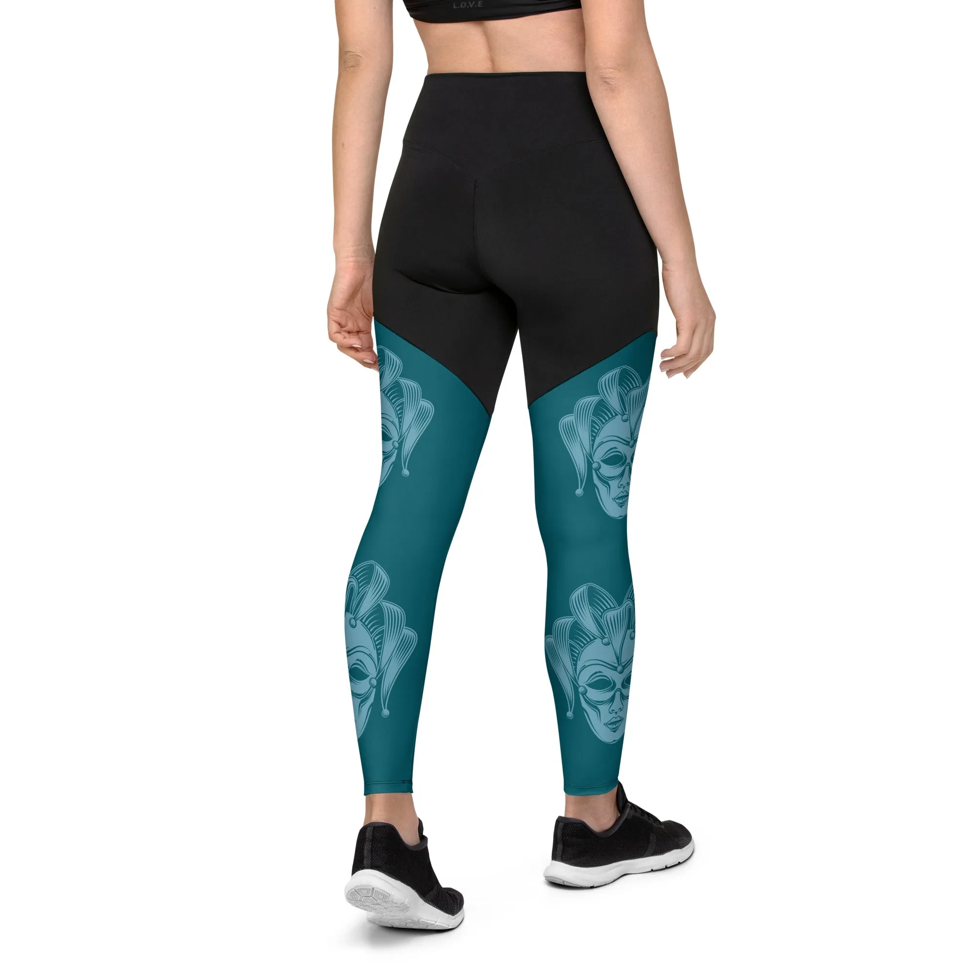 Carnival Mask Compression Leggings