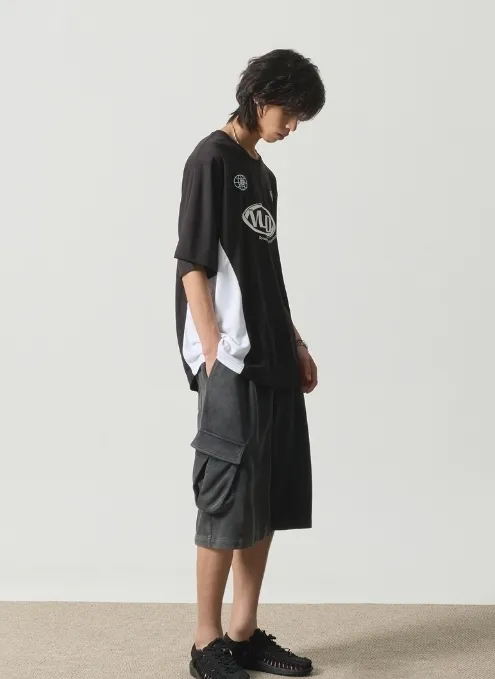 DIMITRI BLACK  |Street Style U-Neck Cotton Short Sleeves T-Shirts