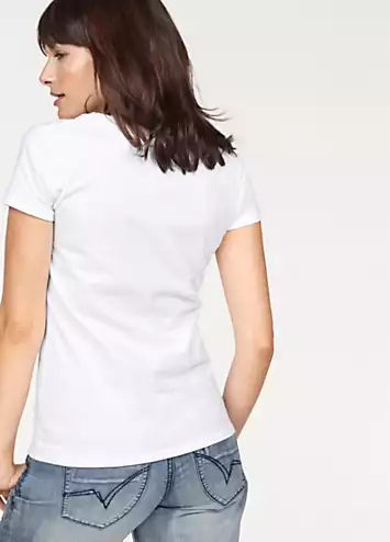 Fruit Of The Loom Pack of 2 V-Neck T-Shirts | Grattan