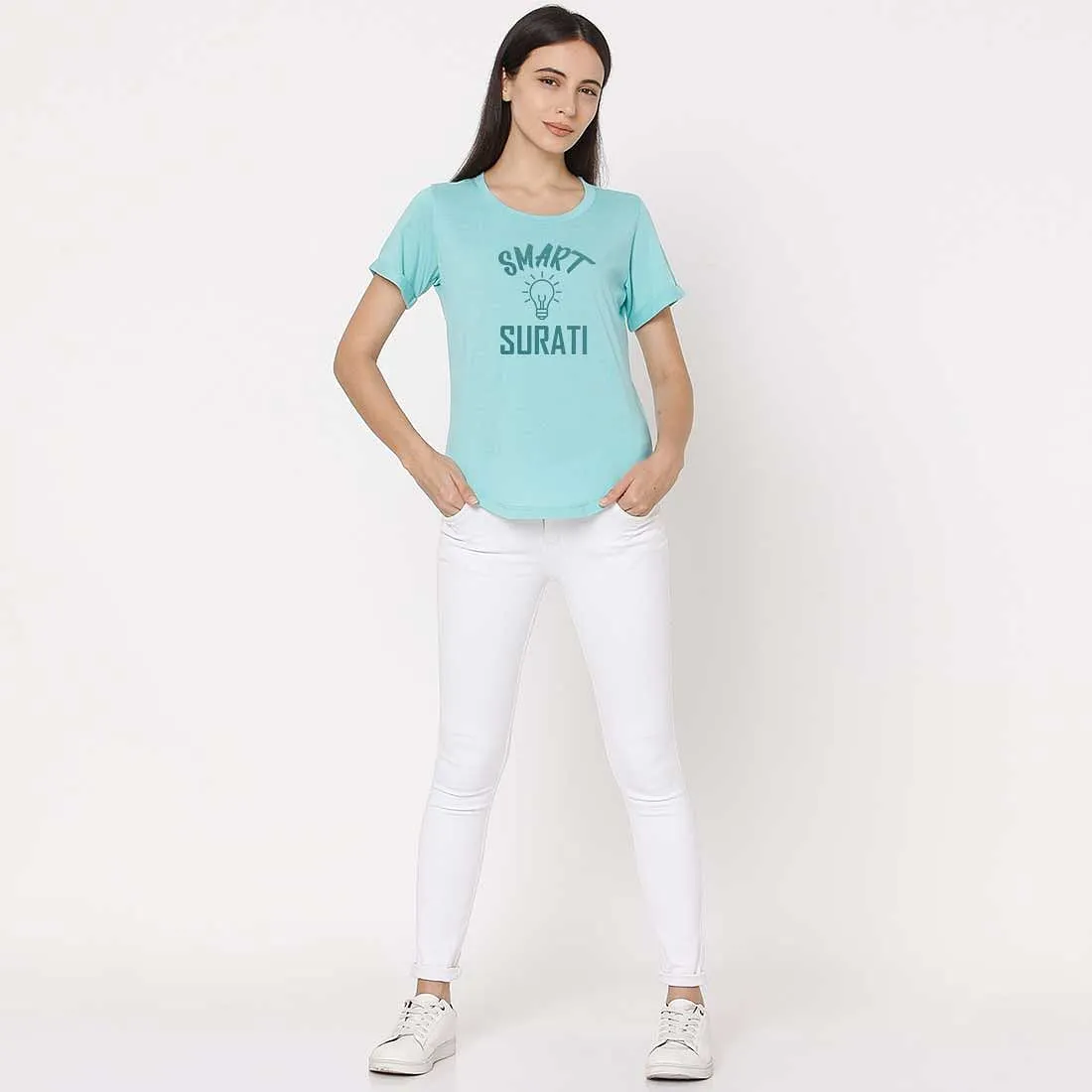 Gym T Shirts For Women Madras City Tees - Smart Surati