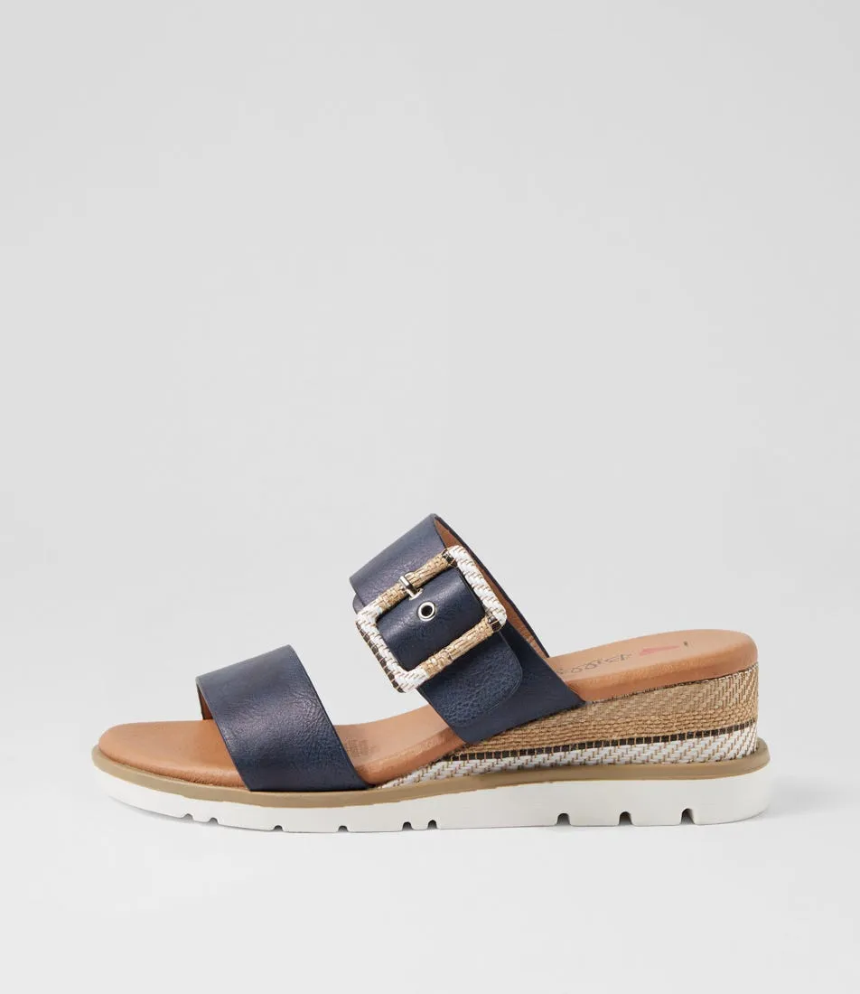 I LOVE BILLY Riccardu Navy Multi Sandals