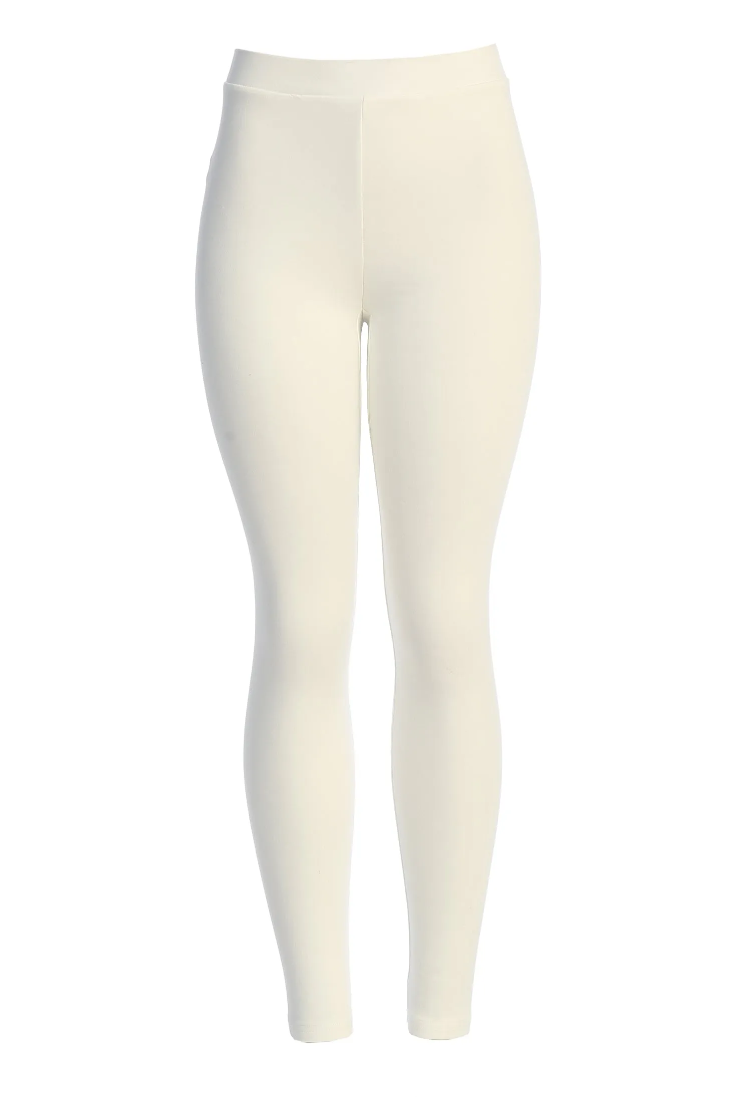 Jluxbasix White Soft Leggings