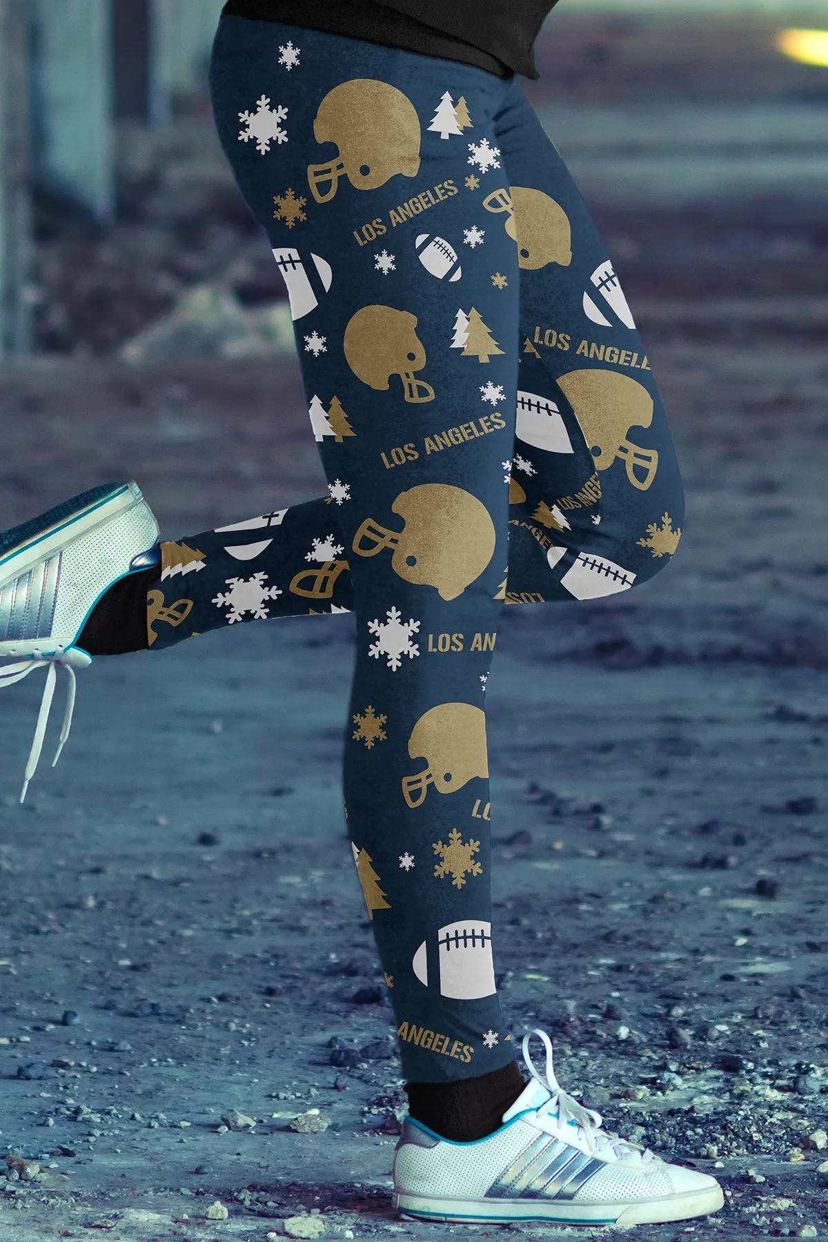 LA RAM Christmas FB Leggings