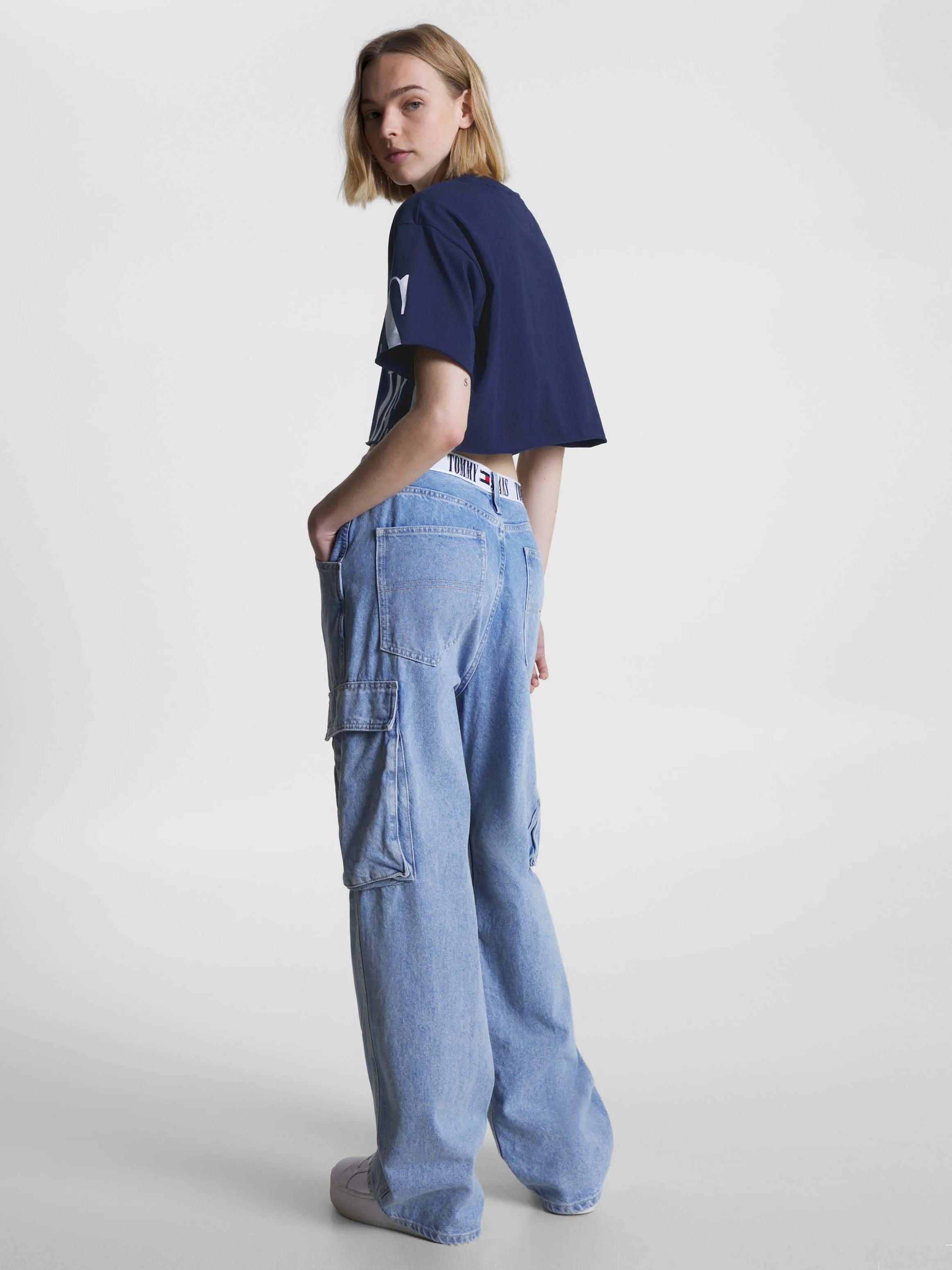 Logo Oversized Fit Cropped T-Shirt | T-Shirts | Tommy Jeans