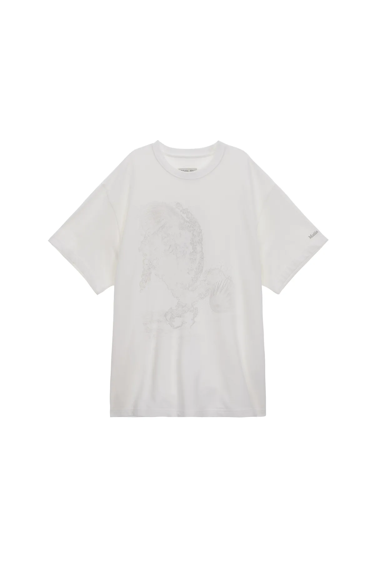 Matin Kim  |Crew Neck Unisex Cotton Short Sleeves Crew Neck T-Shirts