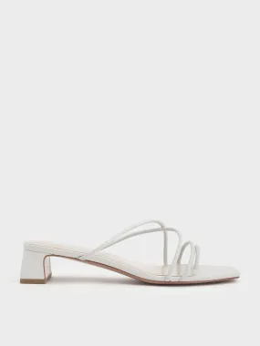 Meadow Strappy Toe Ring Sandals - White