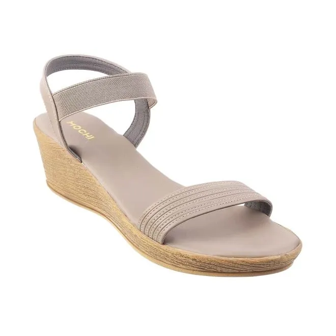 Mochi Women Grey Casual Sandals