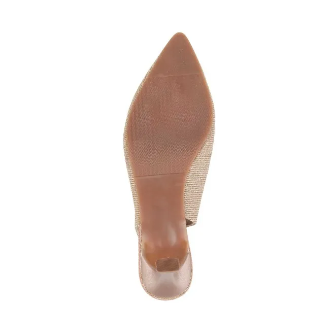 Mochi Women Rose-Gold Formal Sandals