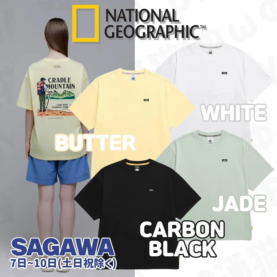 NATIONAL GEOGRAPHIC  |Unisex Street Style Logo T-Shirts