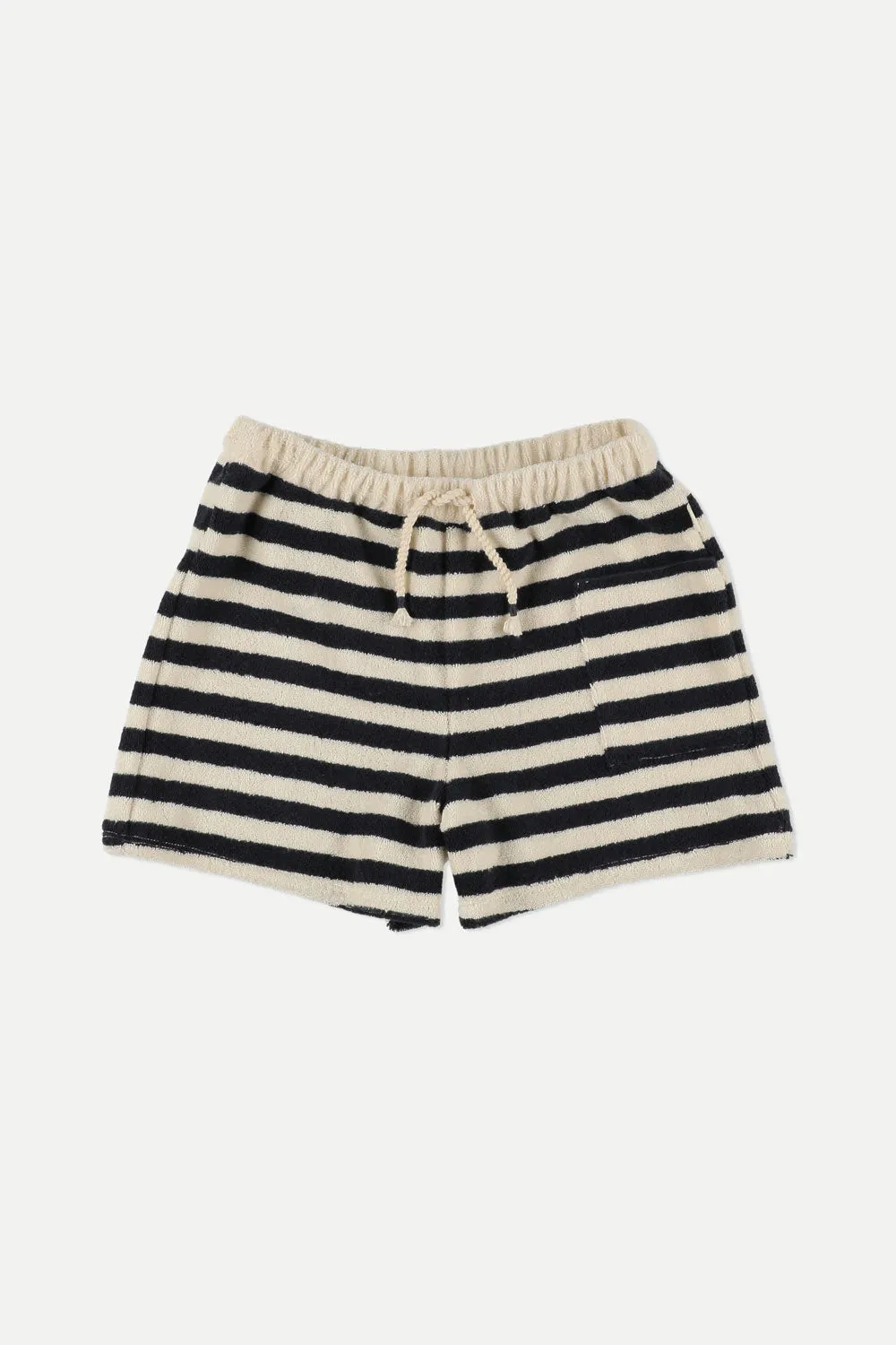 Navy Stripes Towelling Shorts
