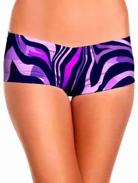Noir Stripes Booty Shorts