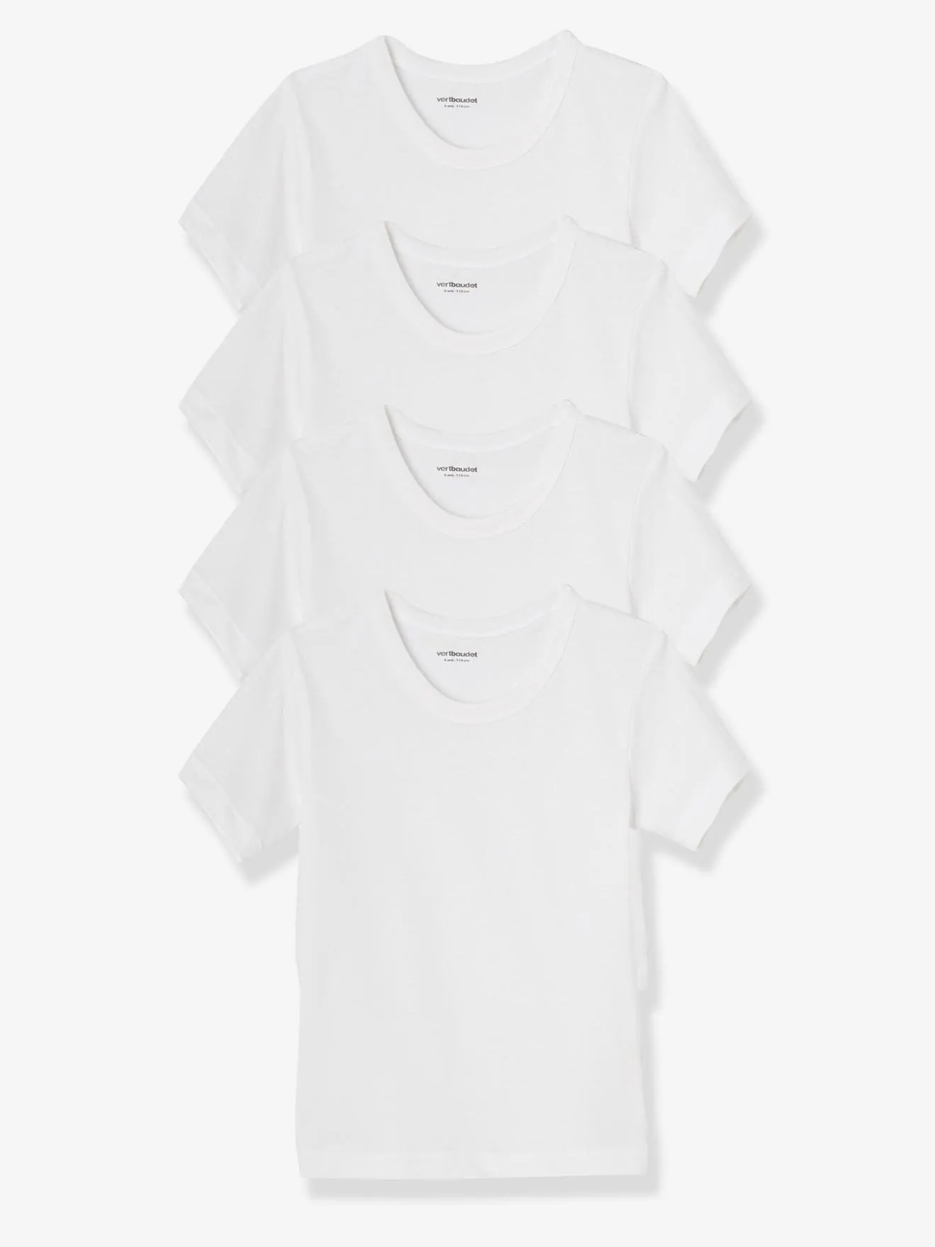 Pack of 4 Boys' T-Shirts - white