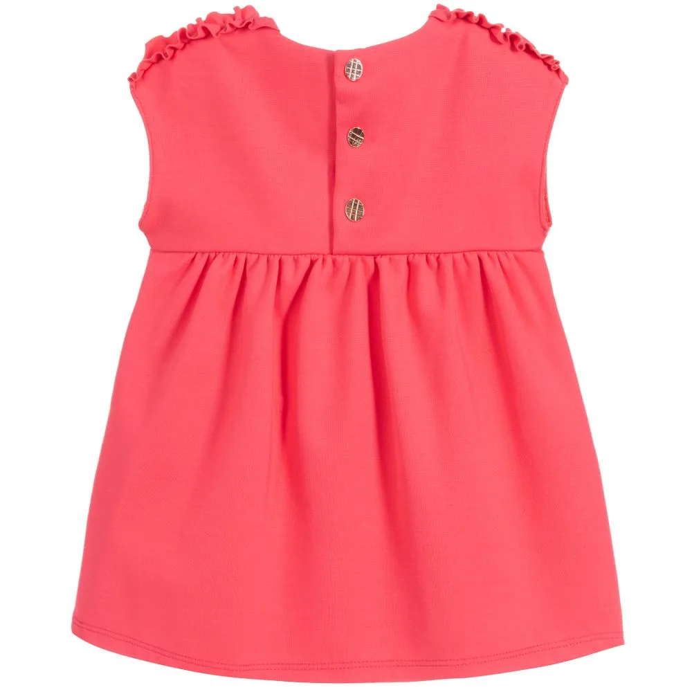 Pink Viscose Jersey Dress