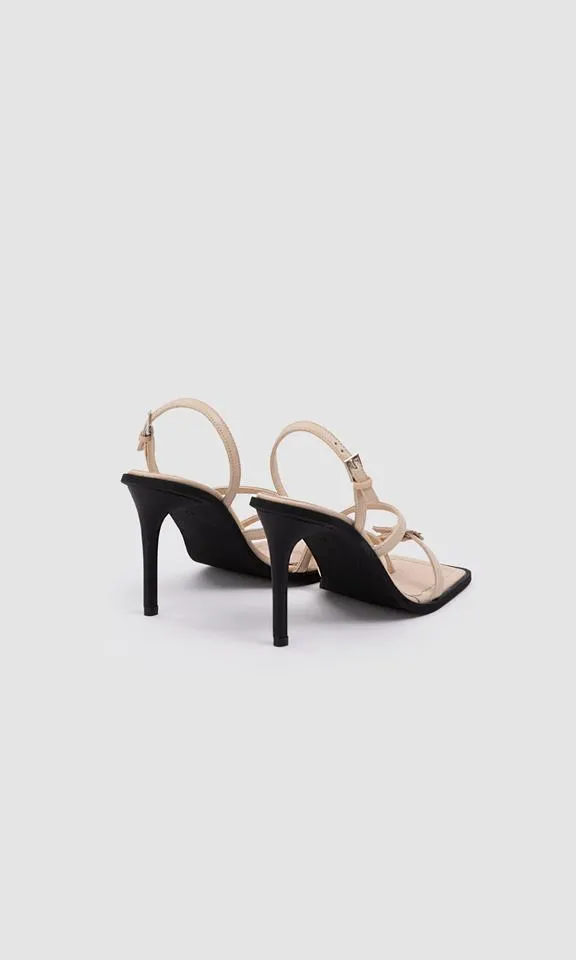 Prev Heeled Sandals Vicki Louvre Cream