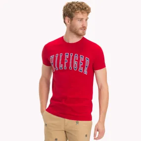 Red College Logo Crew Neck T-Shirt | Shirts | Tommy Hilfiger