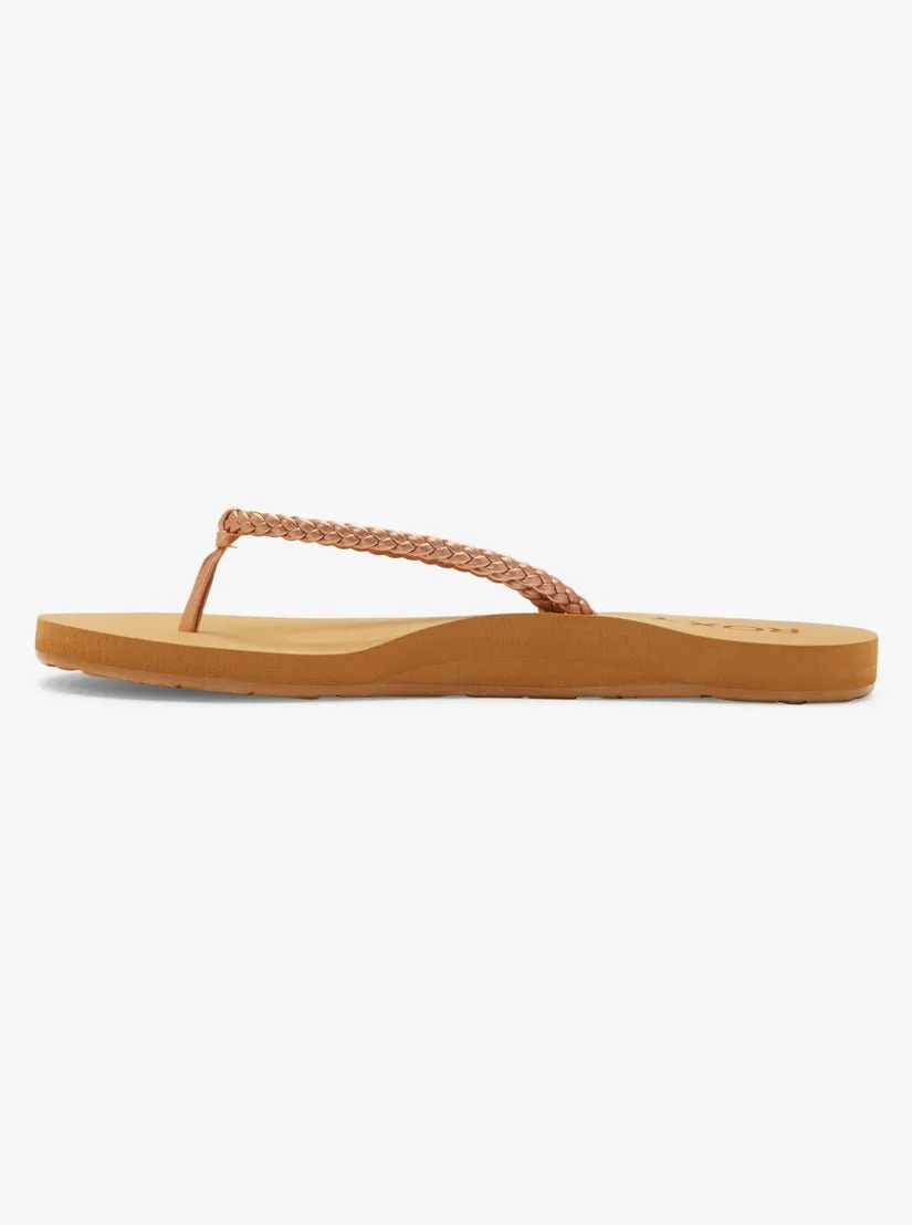 Roxy Costas II Women's Flip-Flops - Rose Gold