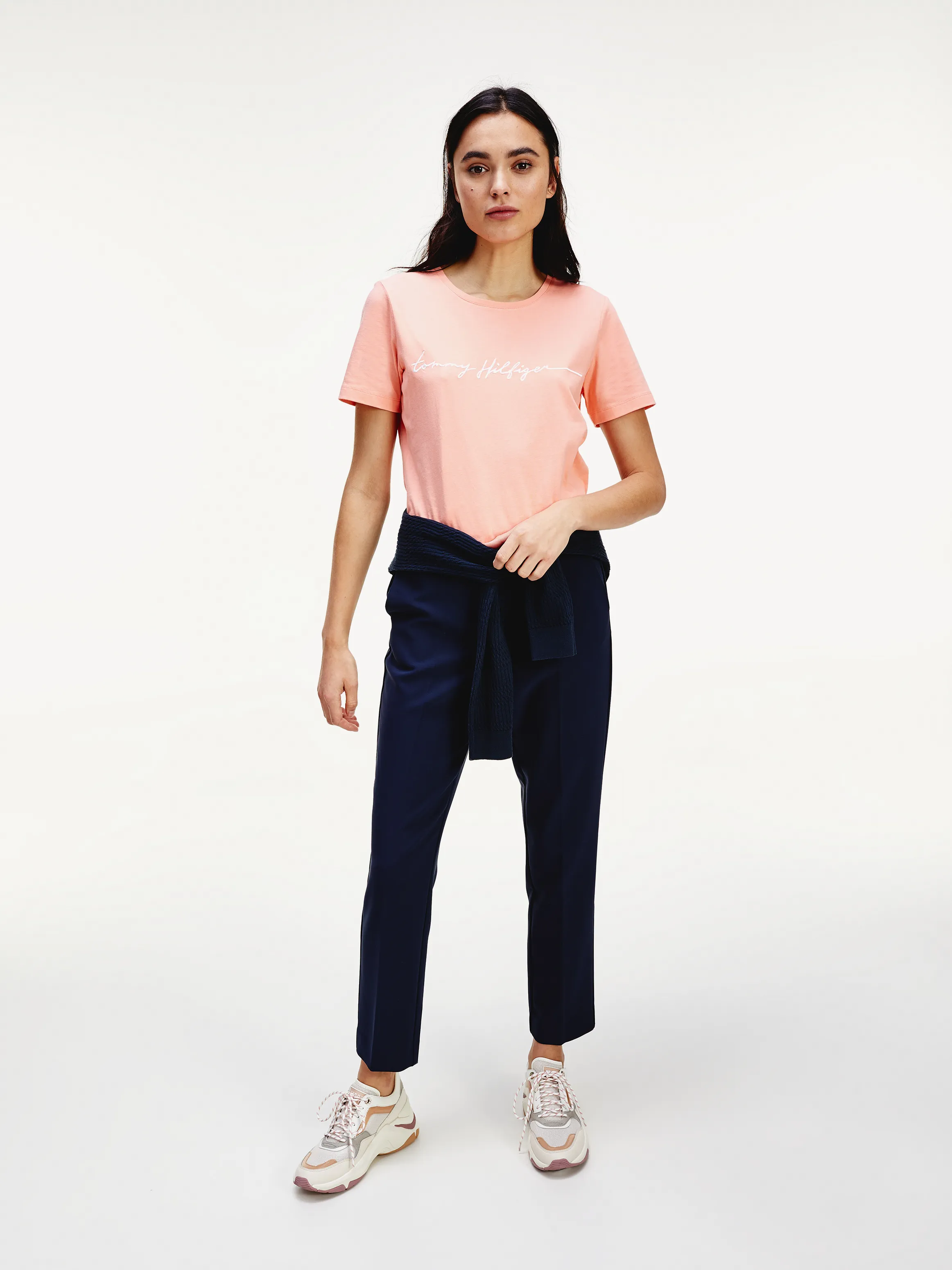 Signature Logo Organic Cotton T-shirt | T-shirts | Tommy Hilfiger