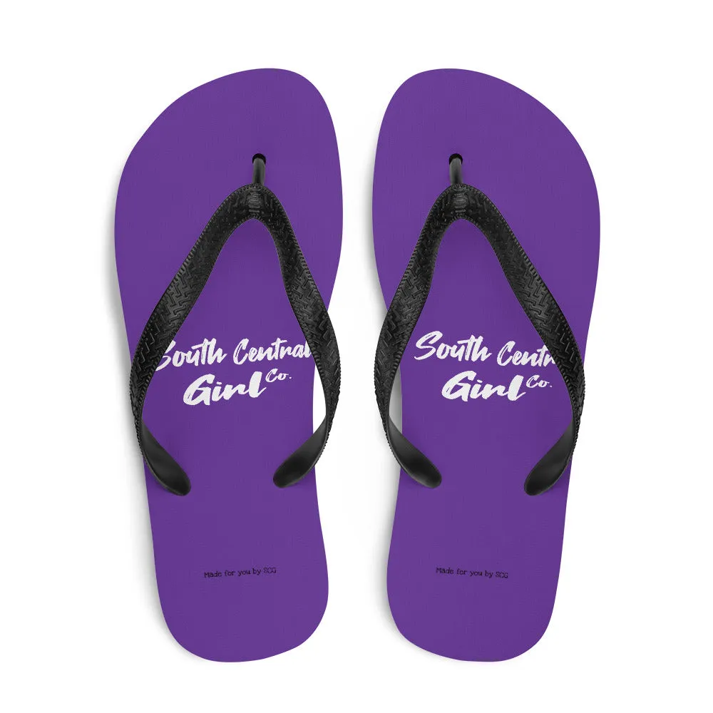 South Central Girl Royal Purple Flip-Flops