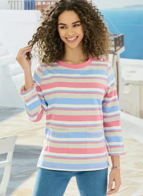 Striped Jersey Top