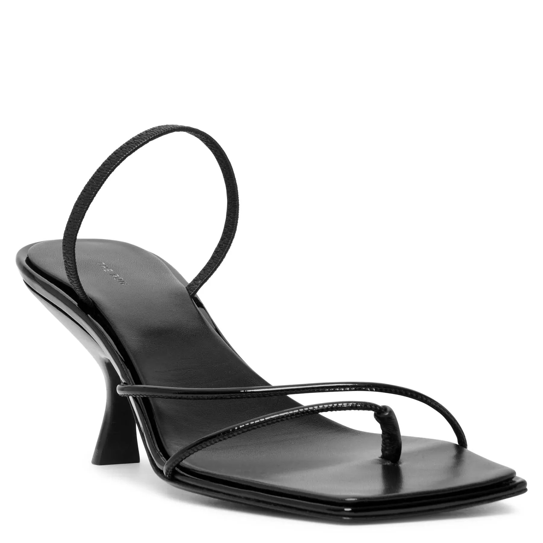 The Row Rai patent black sandals