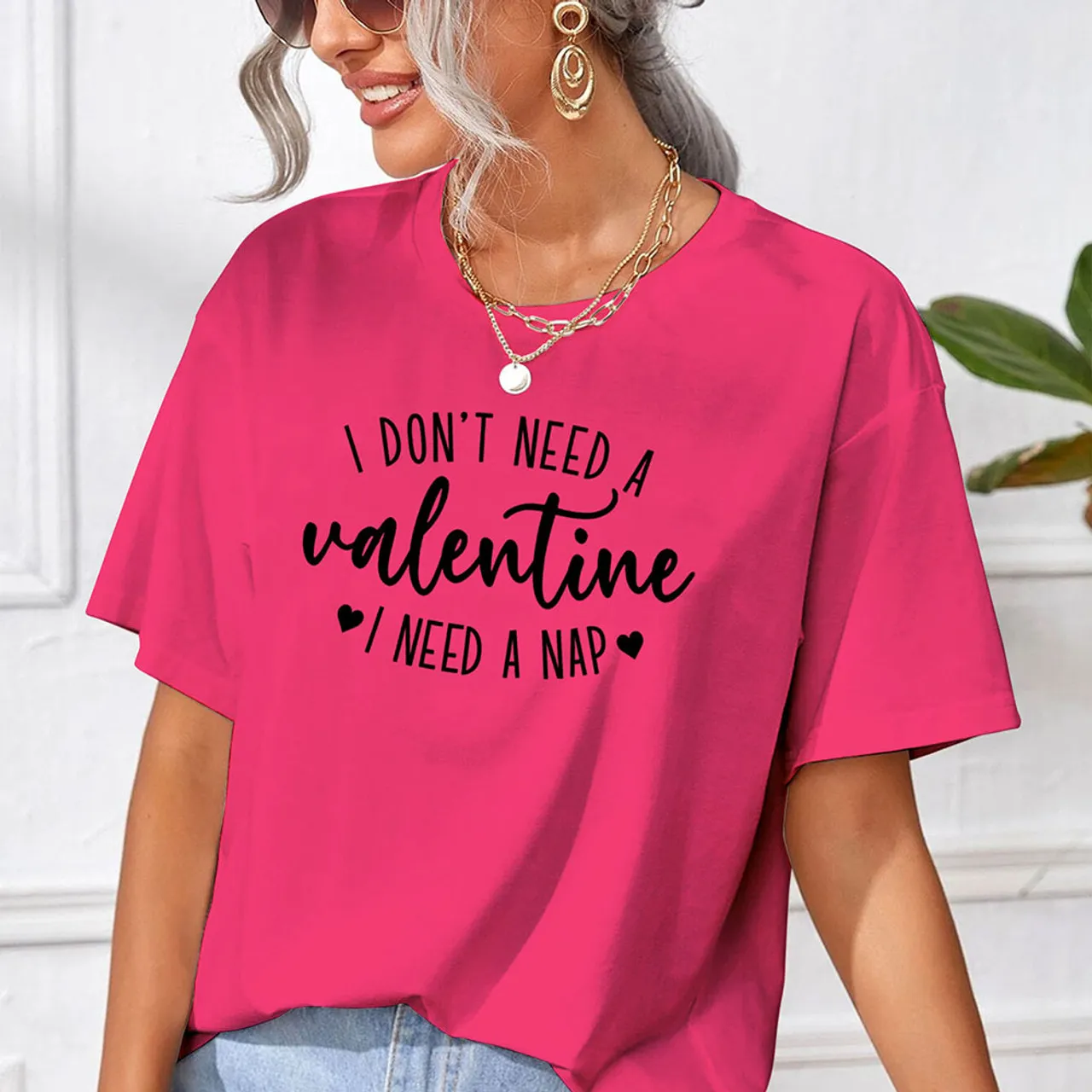 Women's Oversized Valentine's Day T-Shirts