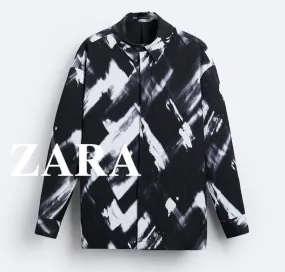 ZARA  |Long Sleeves Shirts